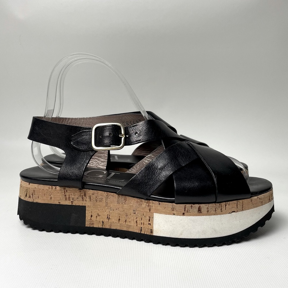 AGL Attilio Giusti Leombruni Flatform Sandals - sz 37